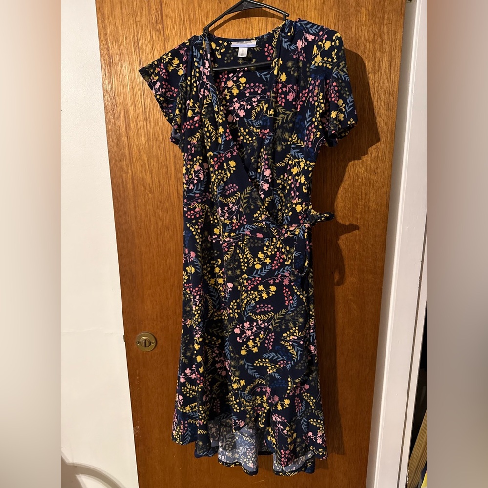 Floral Nursing Dress with Tie Front
